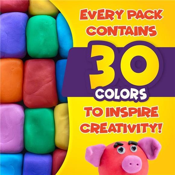 Creative Kids Air Dry Clay Modeling Craft Kit -  30 Colors & 3 Clay Tool for Kid - Picture 2 of 6